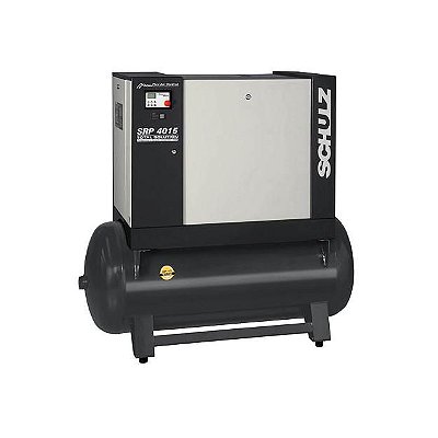 COMPRESSOR DE PARAFUSO SCHULZ - 15HP - SRP 4015E TOTAL SOLUTION FLEX SECADOR INCORPORADO E SOBRE TANQUE 500L