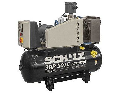 COMPRESSOR PARAFUSO SCHULZ 15HP SRP 3015-III COMPACT 200 L - 9 BAR