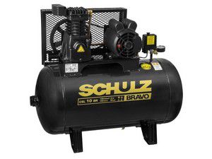 MOTOCOMPRESSOR DE AR PRATIC AIR CSI 8,5/50 8,5 PÉS 2HP 50 LITROS C/RODAS 220V - SCHULZ