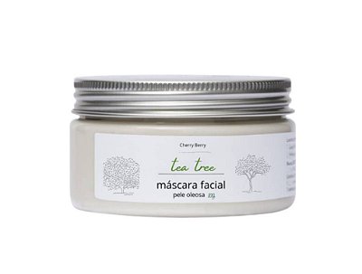 Tea tree máscara facial pele oleosa
