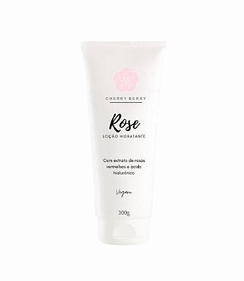 Loção corporal hidratante com ácido hialurônico Rose