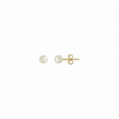 Brinco Pérola Mini - Semijoia Banhada a Ouro 18K