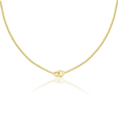 Corrente Veneziana Elos - Semijoia Banhada a Ouro 18K