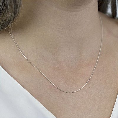 Corrente Veneziana 50 cm - Joia em Prata 925