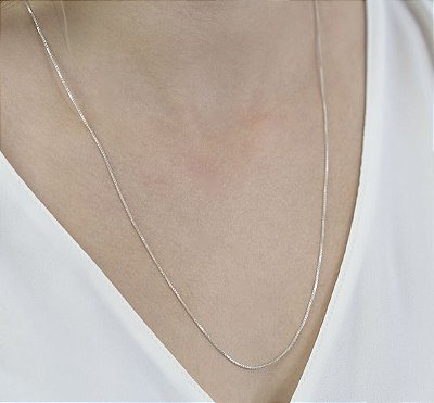 Corrente Veneziana 60 cm - Joia em Prata 925