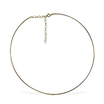 Colar Choker Aro Fino - Semijoia Banhada a Ouro 18K