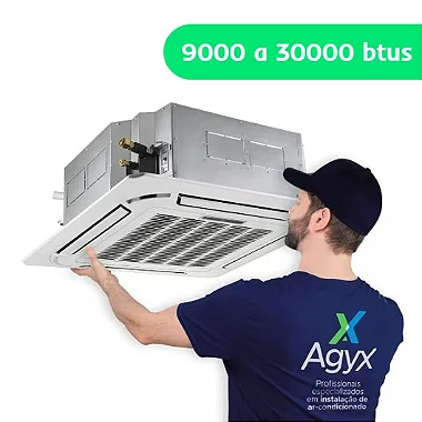 Instalação Ar-Condicionado Split Cassete 9000 a 30000 BTUs