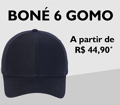 BONÉ 6 GOMOS PERSONALIZADO