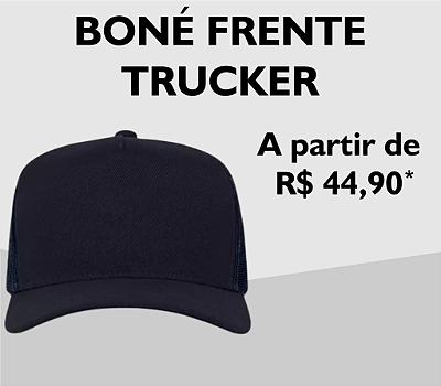 BONÉ FRENTE TRUCKER DE TELINHA PERSONALIZADO