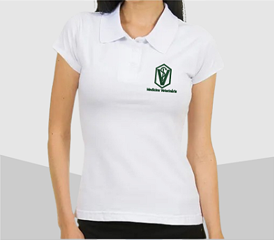 CAMISA POLO BABYLOOK FEMININA MEDICINA VETERINÁRIA 1