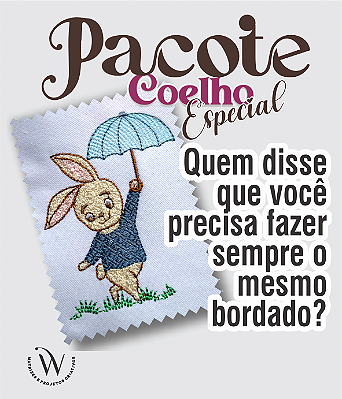 Matriz de Bordado Pacote Coelho Especial