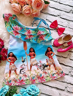 Roupa Infantil Adulta Feminina Moana Cosplay Vaiana