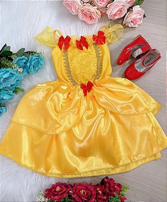 Vestido Infantil Frozen e Olaf Princesas Broche de Laço - Fabuloso Ateliê