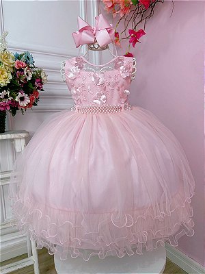 Vestido Infantil Princesa Sofia Lilás Luxo - Fabuloso Ateliê