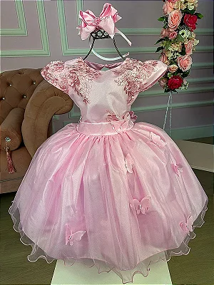 Vestido Infantil Princesa Sofia Com os Animais Lilás Strass - Fabuloso  Ateliê