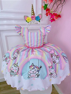 Vestido Infantil Princesa Sofia Com os Animais Lilás Strass - Fabuloso  Ateliê