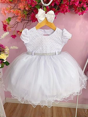 Vestido Jardim Encantado Azul Bebe Princesa - Fabuloso Ateliê