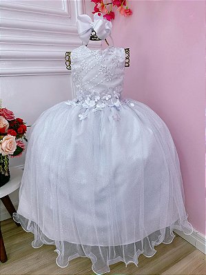 Vestido Infantil Princesa Sofia Lilás C/ Cinto de Pérolas - Rosa Charmosa  Atacado