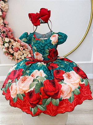 Vestido Infantil Azul Royal e OFF Damas Honra Casamento - Fabuloso Ateliê