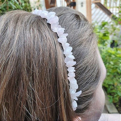 Tiara de Quartzo Rosa - Amor, Perdão e Equilíbrio