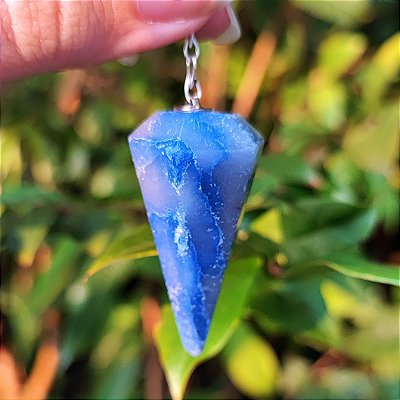 Pêndulo de Quartzo Azul - Disciplina e Harmonia