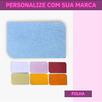Flanela Mágica Personalizada Folha - 500 Unidades