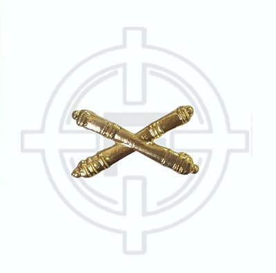 Distintivo de gola dourado Material Bélico