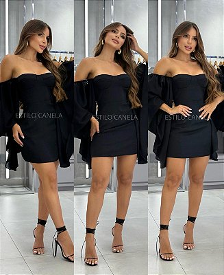 Vestido Orquídea - Preto