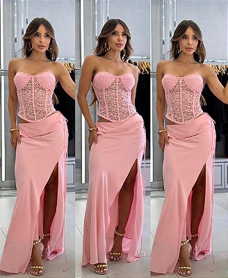 Conjunto Valentina - Rosa