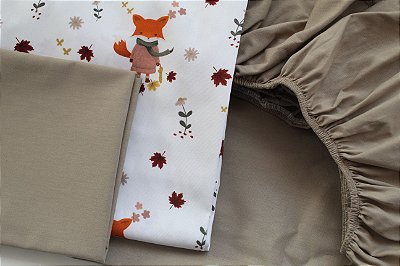PRONTA ENTREGA kit lençol 3 peças (Mini cama)