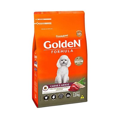 Ração Golden Fórmula Mini Bits Para Cães Adultos Pequeno Porte Sabor Carne e Arroz 1kg