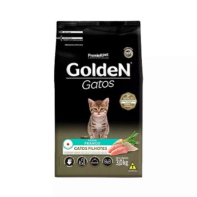 Ração Golden Gatos Filhotes Sabor Frango 3kg