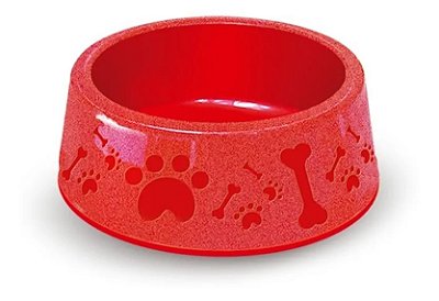 Comedouro Plástico P/ Cães Furacão Pet Vermelho Nº 4 (1900ml)