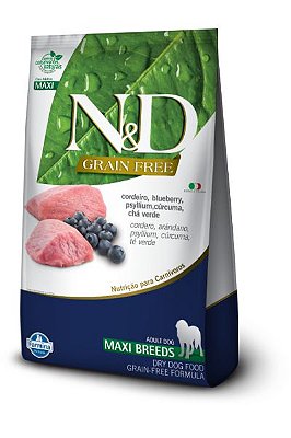 Ração Farmina N&D Prime Cordeiro e Blueberry Cães Adultos Raças Grandes 10,1 kg