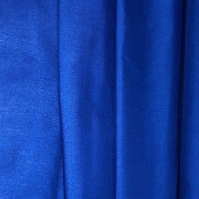 Tecido Tricoline Liso - Azul Royal - 1,50m de Largura