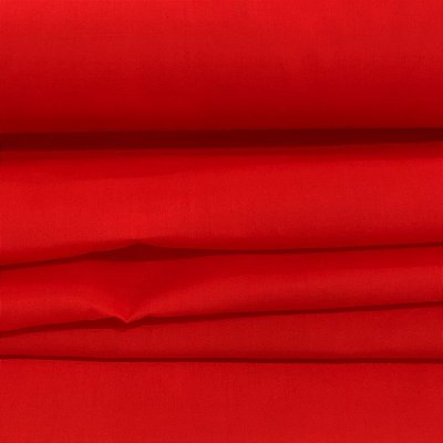 Tecido Tricoline Liso - Vermelho - 1,50m de Largura