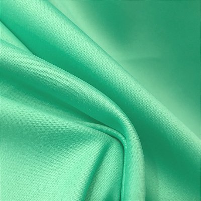 Tecido Prada Acetinado - Verde Tiffany - 1,50m de Largura