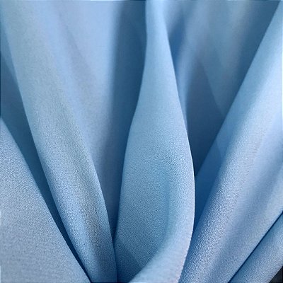 Crepe Georgette - Azul Bebê