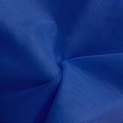 Tecido Voil Liso - Azul Royal - 3,00m de Largura