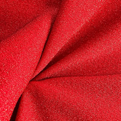 Malha Lurex Com Elastano - Vermelho - 1,60m de Largura