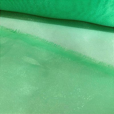 Organza Cristal - Verde Claro - 1,50m de Largura
