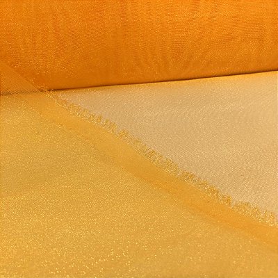 Organza Cristal -  Amarelo - 1,50m de Largura