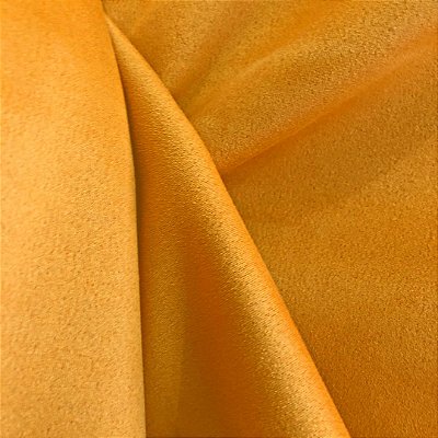 Tecido Suede Scuba - Amarelo - 1,50m de Largura