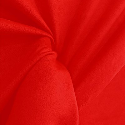 Tecido Suede Scuba - Vermelho - 1,50m de Largura
