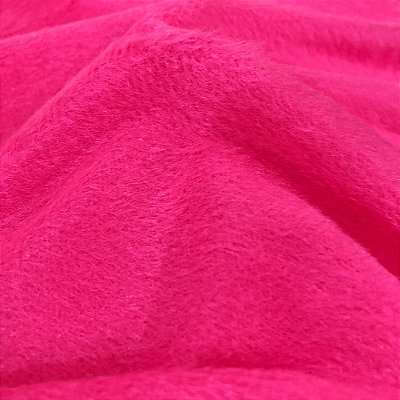 Tecido Velboa Pelúcia - Rosa Pink - 1,50m de Largura