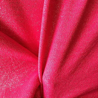 Crepe Air Flow Com Brilho - Rosa Pink - 1,40m de Largura