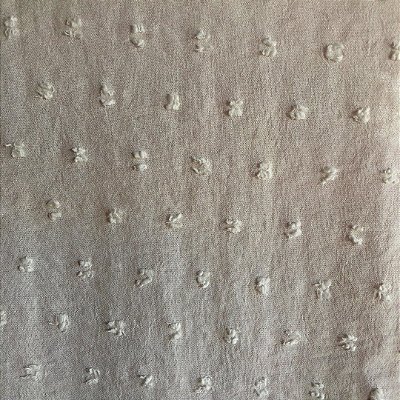 Tecido Crepe Pipoca - Off White - 1,50m de Largura