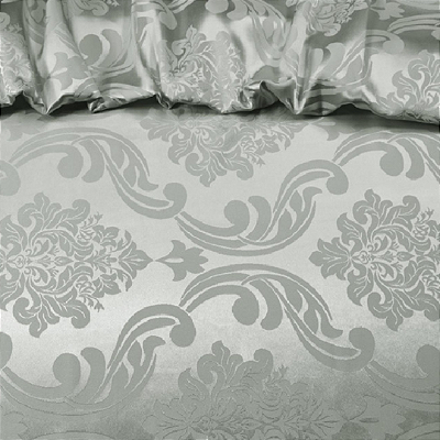 Jacquard Satin - Arabesco Cinza - 2,80m de Largura