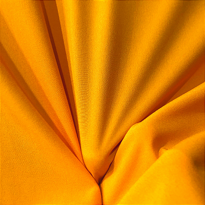 Crepe Salina - Amarelo Canário - 1,50m de Largura