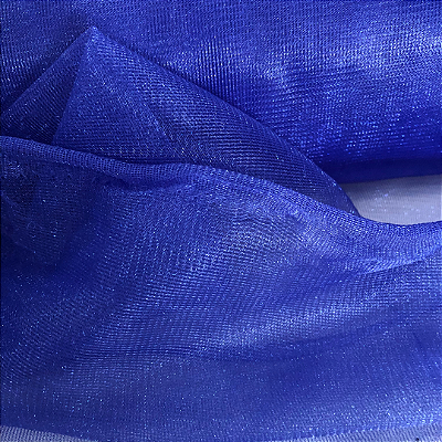 Tule Dori Shine - Azul Royal - 1,50m de Largura